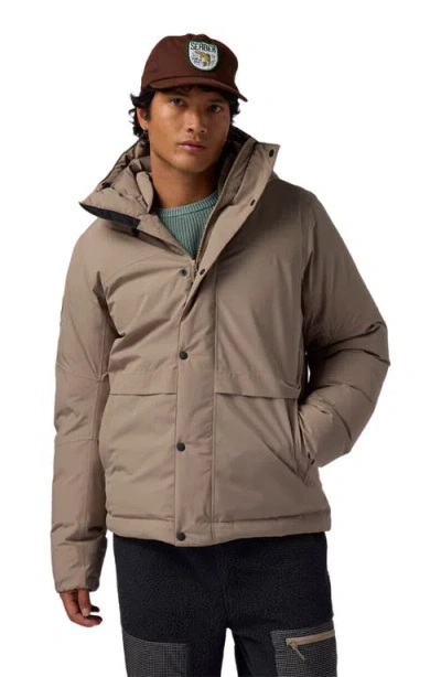 Backcountry Allied Down Après Jacket In Brown