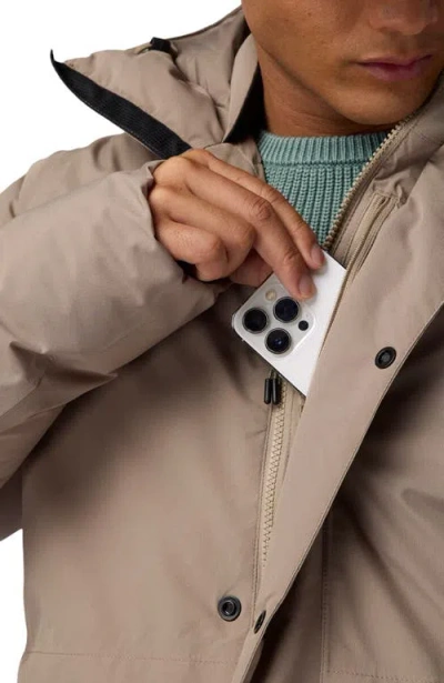 Backcountry Allied Down Après Jacket In Brown