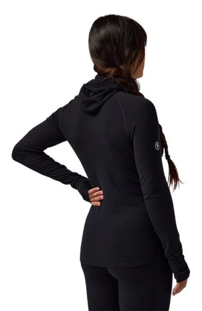 Backcountry Cedars Rws Merino Lt-wt Baselayer Balaclava Top In Black