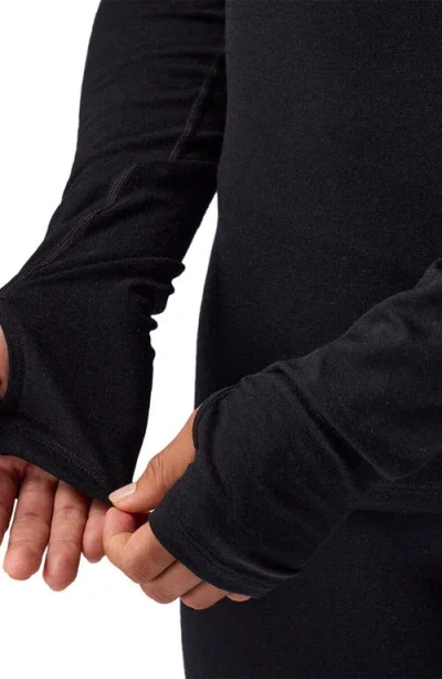 Backcountry Cedars Rws Merino Lt-wt Baselayer Balaclava Top In Black