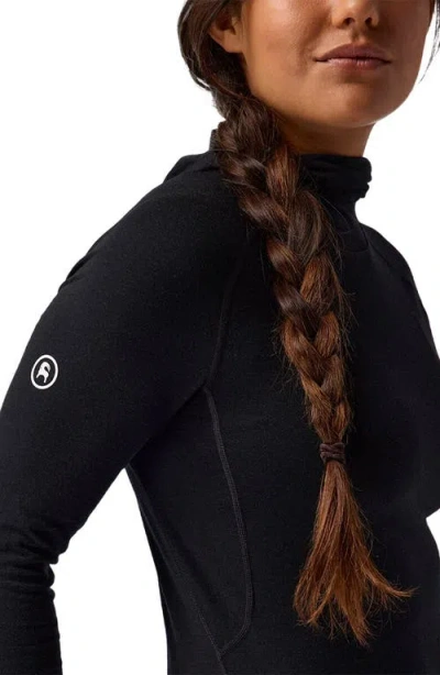 Backcountry Cedars Rws Merino Lt-wt Baselayer Balaclava Top In Black