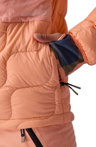 Backcountry Waas Allied Down Hooded Jacket In Orange