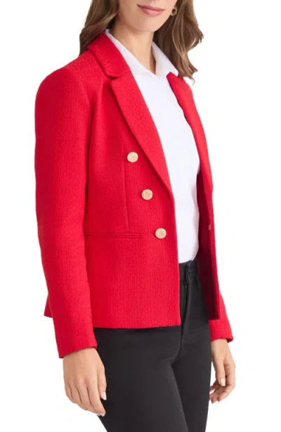 Jones New York Women's Button-trim Open-front Blazer In Red
