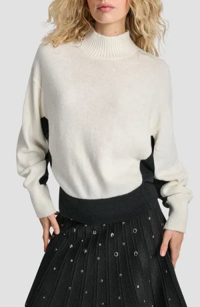 Dkny Women's Colorblock Turtleneck Sweater In Neutral