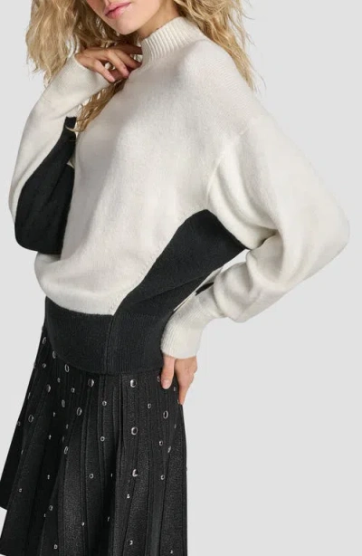 Dkny Women's Colorblock Turtleneck Sweater In Neutral