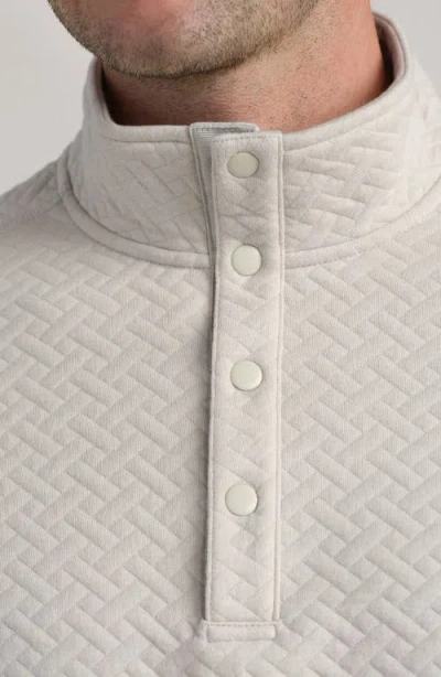 Rhone Weekend Quilted Pullover In Gray