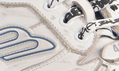 Balenciaga Coastal Inspired Sneakers Featuring Textured Sole In White