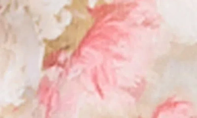 Jacquie The Label Mackenzie Balloon Sleeve Satin Button-up Shirt In Multi