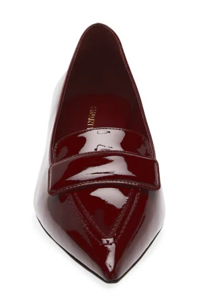Stuart Weitzman Sovinnie Patent Loafer Flat In Brown
