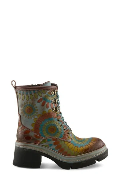 L'artiste By Spring Step Carnivale Embossed Bootie In Multi
