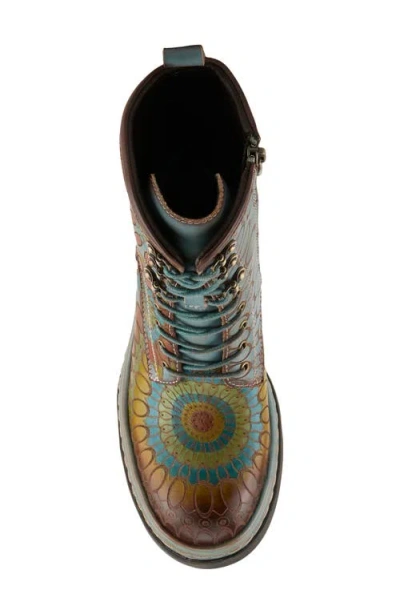 L'artiste By Spring Step Carnivale Embossed Bootie In Multi