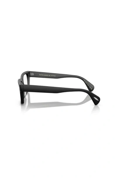 Oliver Peoples 51mm Square Optical Glasses In Black