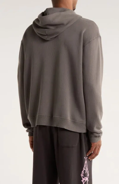 Elwood Stallion Organic Cotton Pullover Hoodie In Gray