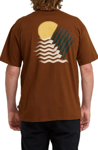 Billabong Canyons Regular Graphic T-shirt In Brown