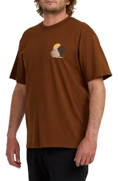 Billabong Canyons Regular Graphic T-shirt In Brown