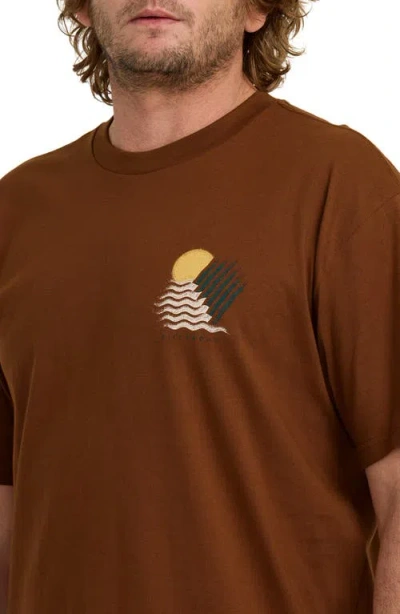Billabong Canyons Regular Graphic T-shirt In Brown