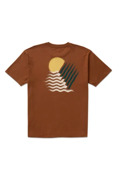 Billabong Canyons Regular Graphic T-shirt In Brown