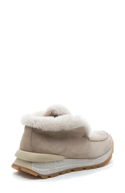 275 Central Quinn Genuine Shearling Lined Sneaker Boot In Neutral