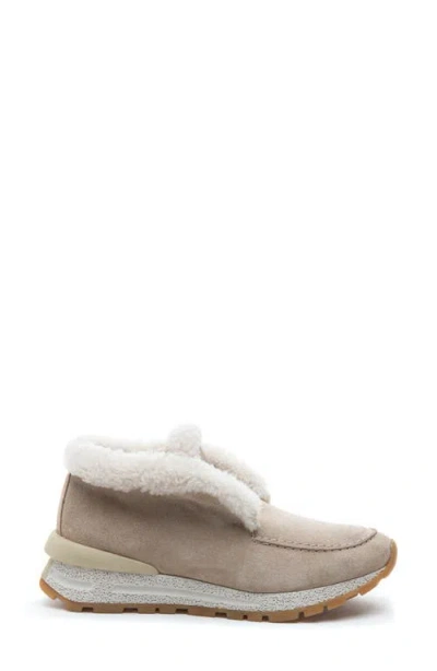 275 Central Quinn Genuine Shearling Lined Sneaker Boot In Neutral