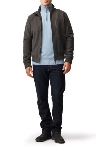 Rodd & Gunn Merrick Bay Quarter Zip Sweater In Blue