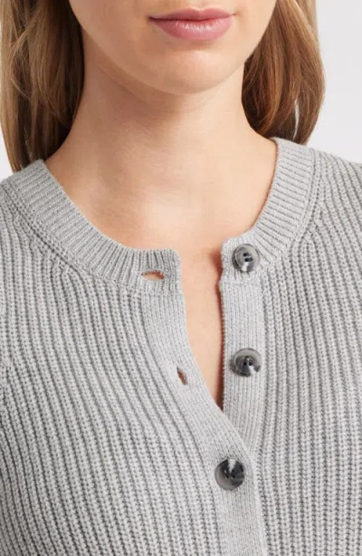 525 Scottie Crewneck Cotton Vest In Gray