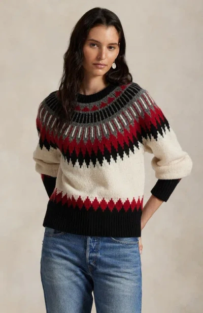 Polo Ralph Lauren Wool-cashmere Fair Isle Sweater In Multi