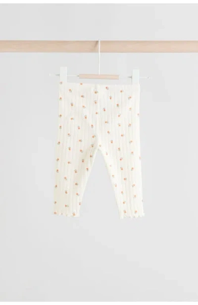 Next Frill Collar Sweater & Print Leggings Set In Green