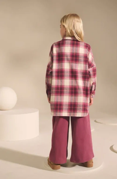 Next Kids' Check Shacket & Leggings Set In Multi