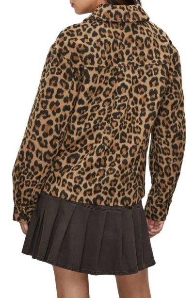 Next Leopard Print Jacket In Brown