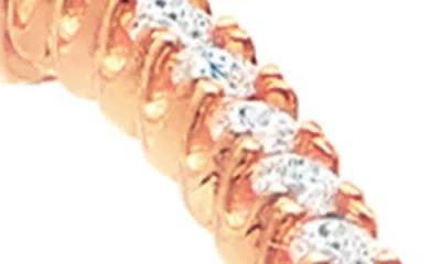 Crislu Small Pavé Cubic Zirconia Inside Out Hoop Earrings In Gold