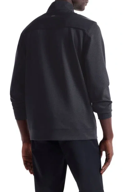 Bugatchi Quarter Zip Pullover In Gray