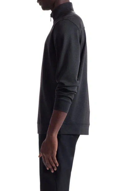 Bugatchi Quarter Zip Pullover In Gray