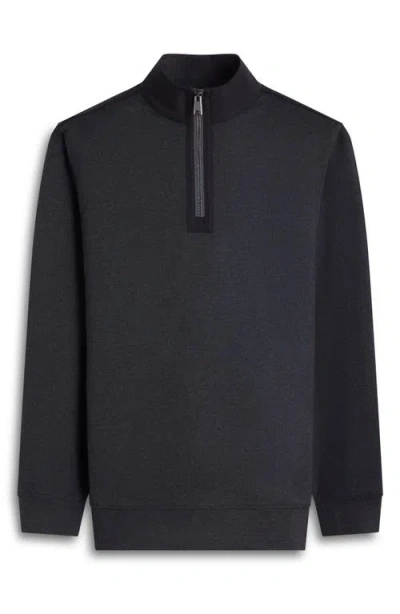 Bugatchi Quarter Zip Pullover In Gray