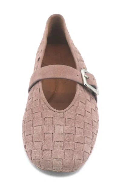 Gentle Souls Winifred Woven Mary Jane Flat In Pink