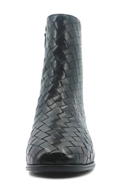 Gentle Souls Elodie Woven Bootie In Black