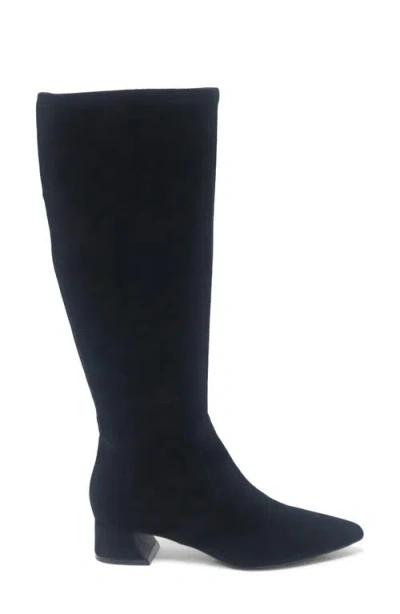 Gentle Souls Women's Gallway Pointy Toe Stretch Tall Boots In Black