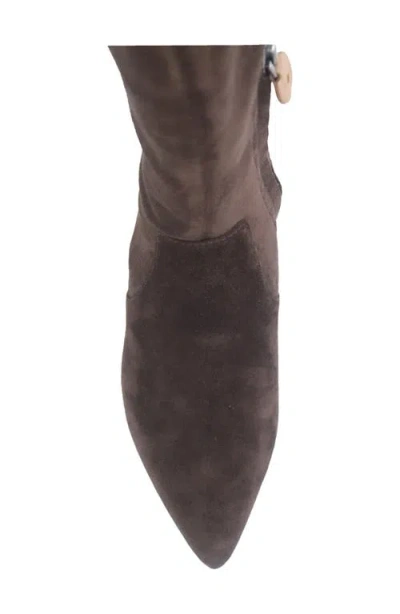 Gentle Souls Women's Gallway Pointy Toe Stretch Tall Boots In Brown