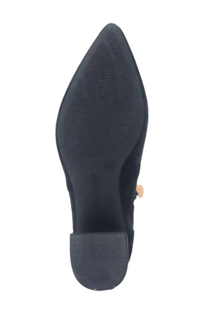 Gentle Souls Women's Gallway Pointy Toe Suede Booties In Black