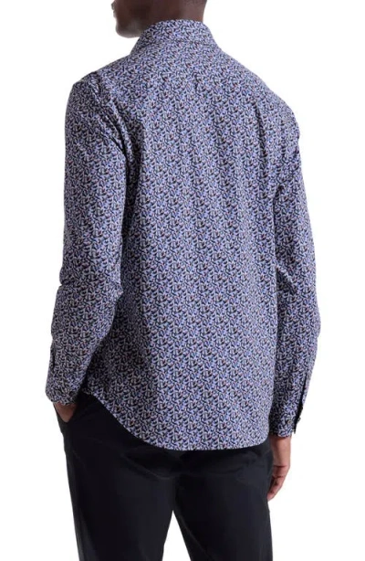 Bugatchi James Ooohcotton® Geo Print Button-up Shirt In Multi