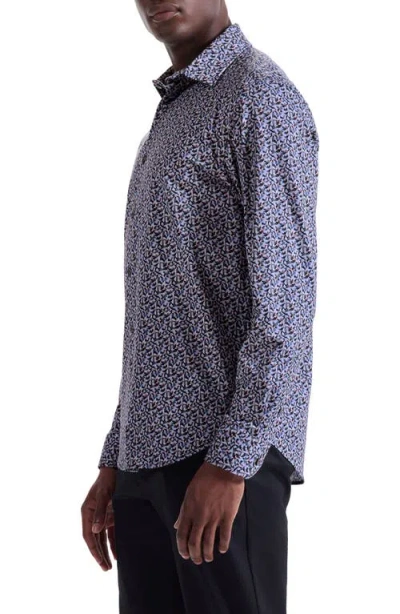 Bugatchi James Ooohcotton® Geo Print Button-up Shirt In Multi