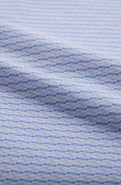 Bugatchi Devon Ooohcotton® Geo Print Button-up Shirt In Blue