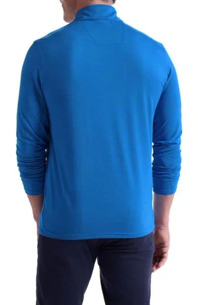 Bugatchi Quarter Zip Pullover In Blue