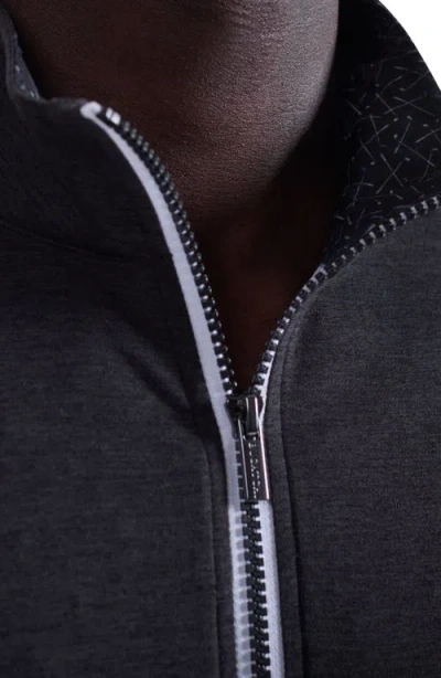 Bugatchi Quarter Zip Pullover In Black