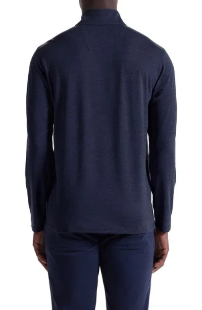 Bugatchi Soft Touch Quarter Zip In Blue