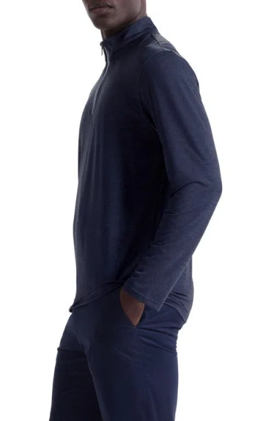 Bugatchi Soft Touch Quarter Zip In Blue