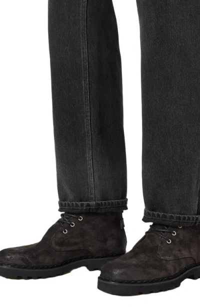 Allsaints Suede Skiff Lace-up Boots In Gold