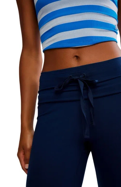 Free People Fp Movement Quick Step Drawstring Flare Pants In Blue