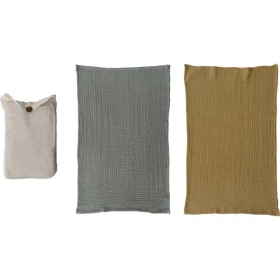 Storied Home Cotton Tea Towels, Set Of 2 In Multi