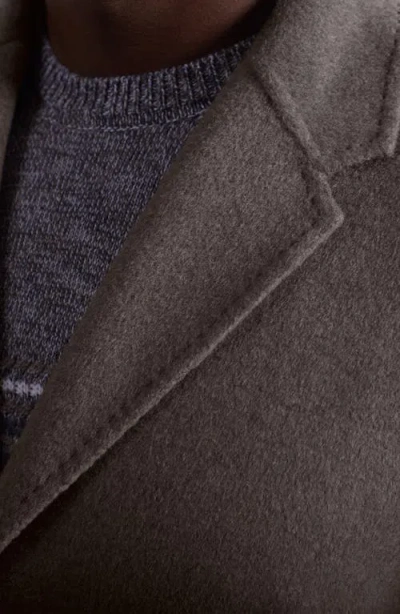 Bugatchi Felted Wool Blend Three Button Blazer In Brown