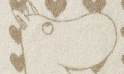 Klippan Kids' Moomin Heart Lambswool Woven Blanket In Multi